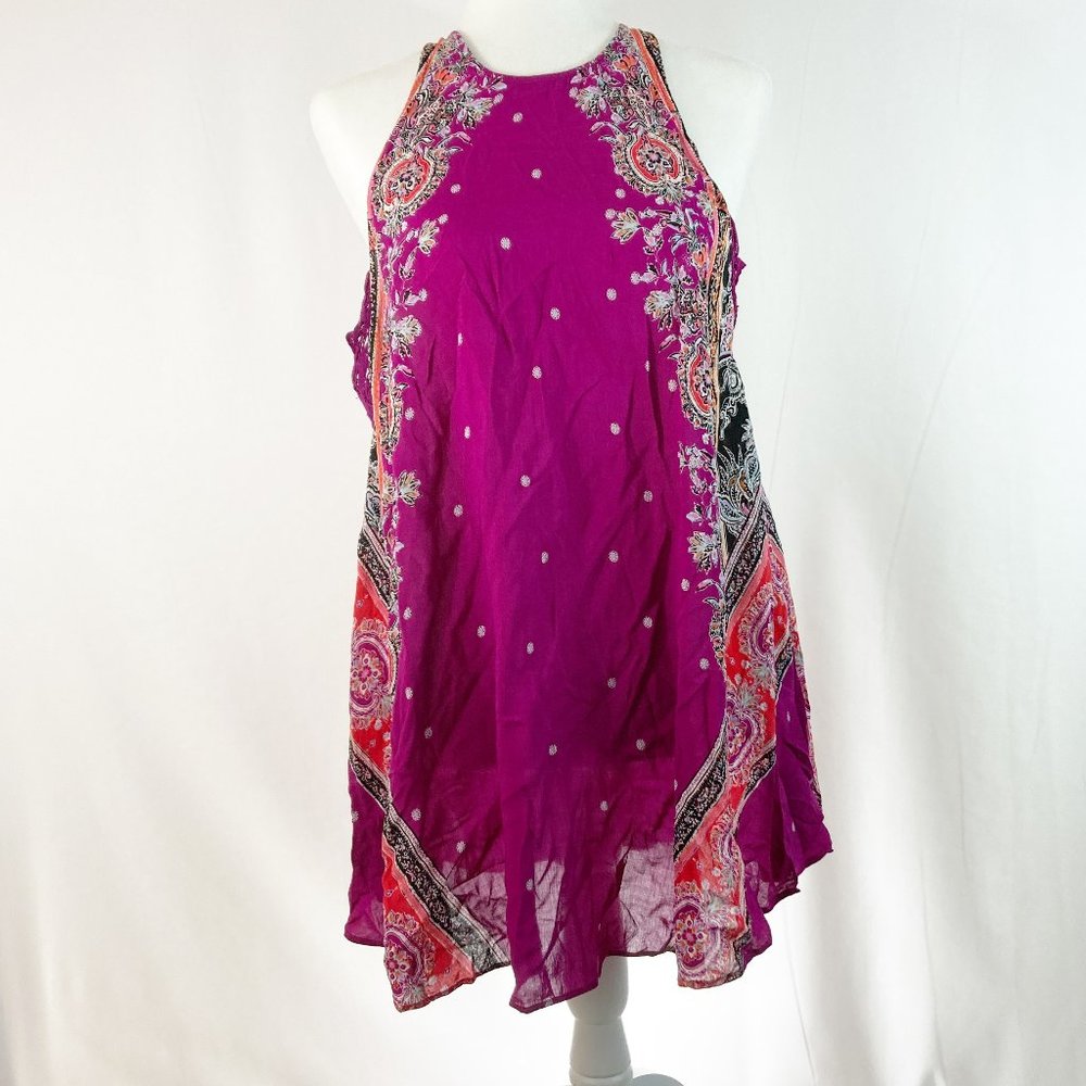Intimately Free People Darjeeling Paisley Print Mini Dress Size S Boho Festival